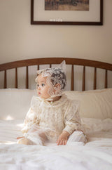 ［mkids］Chocolate lace bonnet