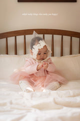 ［mkids］Chocolate lace bonnet