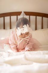 ［mkids］Chocolate lace bonnet