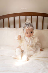 ［mkids］Chocolate lace bonnet