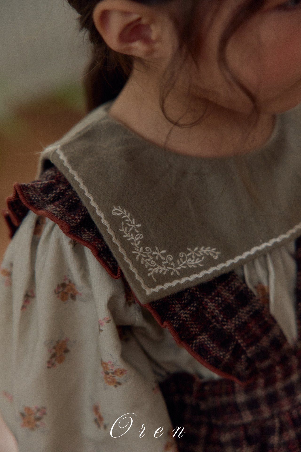 ［OREN］Nanette embroidery blouse