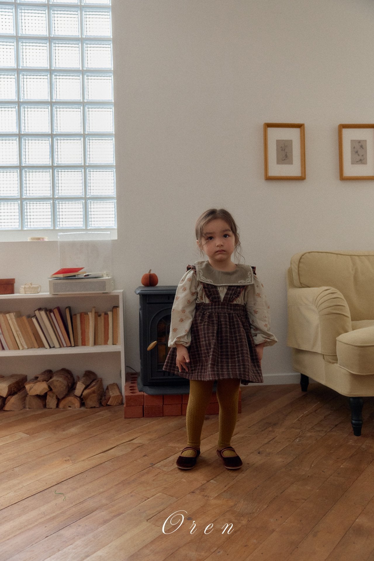 ［OREN］Nanette embroidery blouse