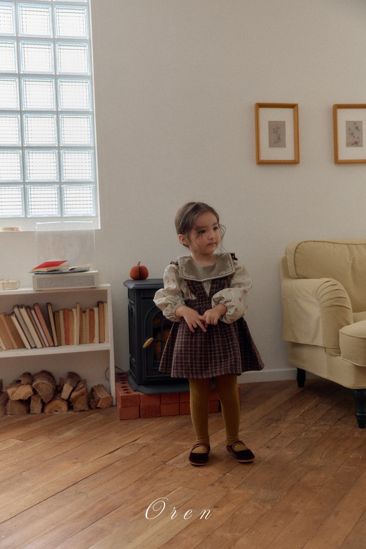 ［OREN］Nanette embroidery blouse