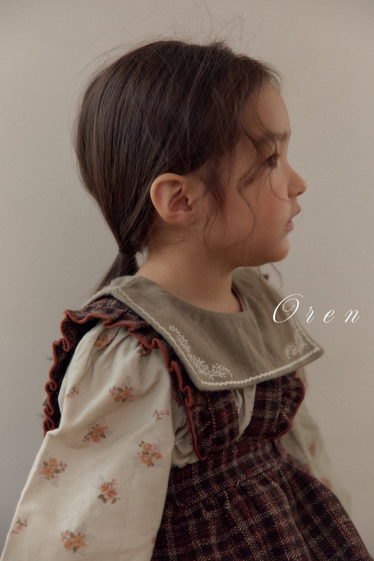 ［OREN］Nanette embroidery blouse