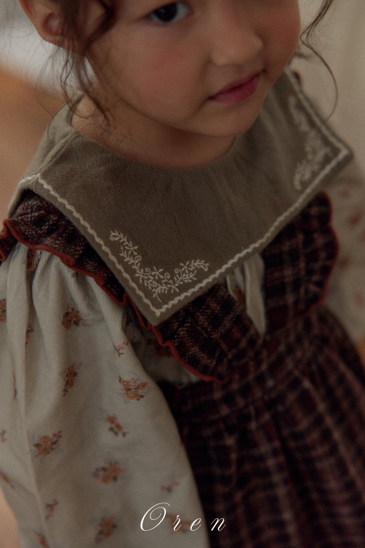 ［OREN］Nanette embroidery blouse