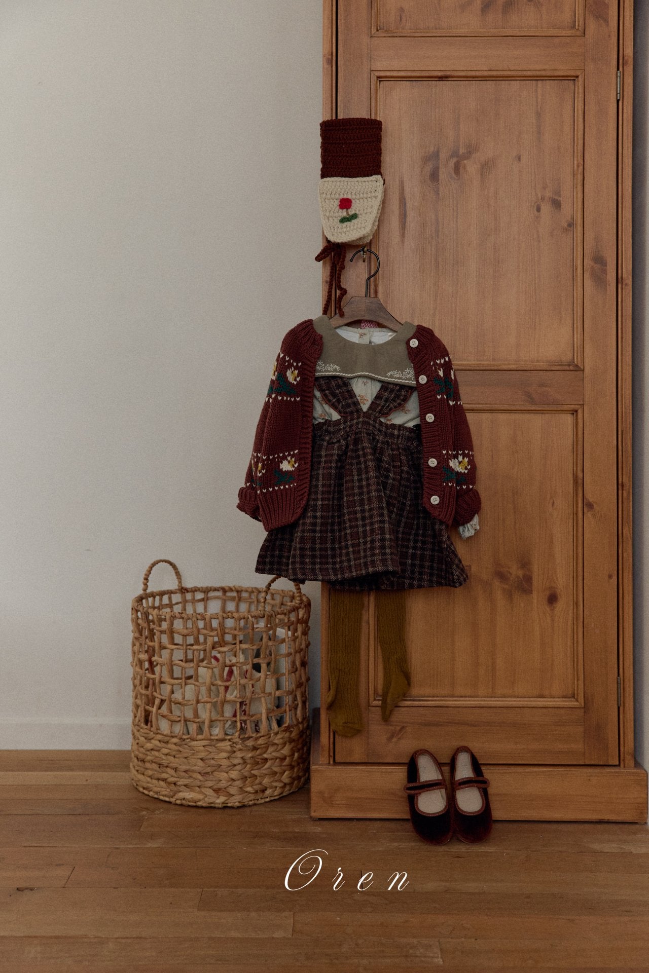 ［OREN］Belloti flower knit cardigan