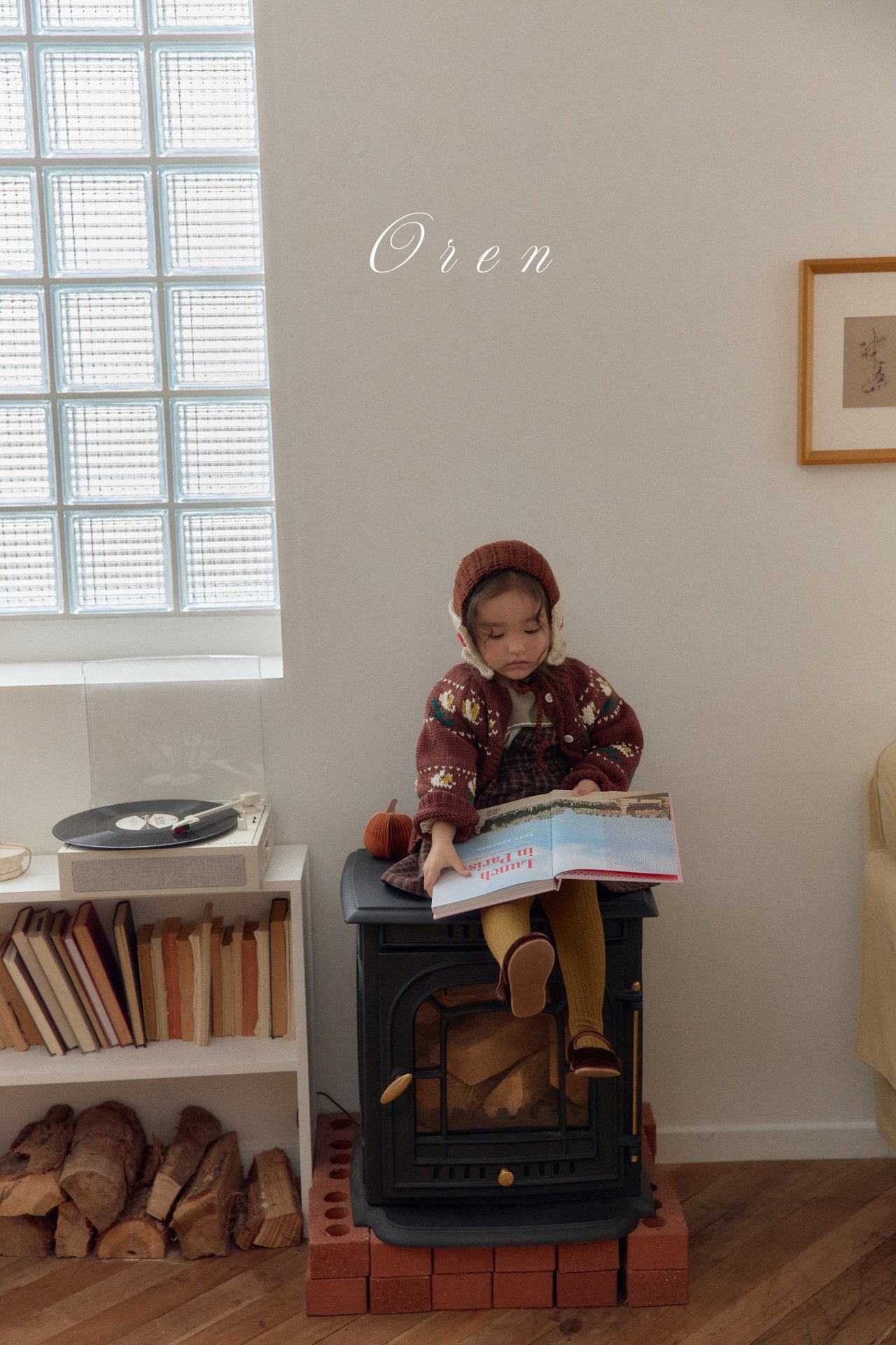 ［OREN］Belloti flower knit cardigan