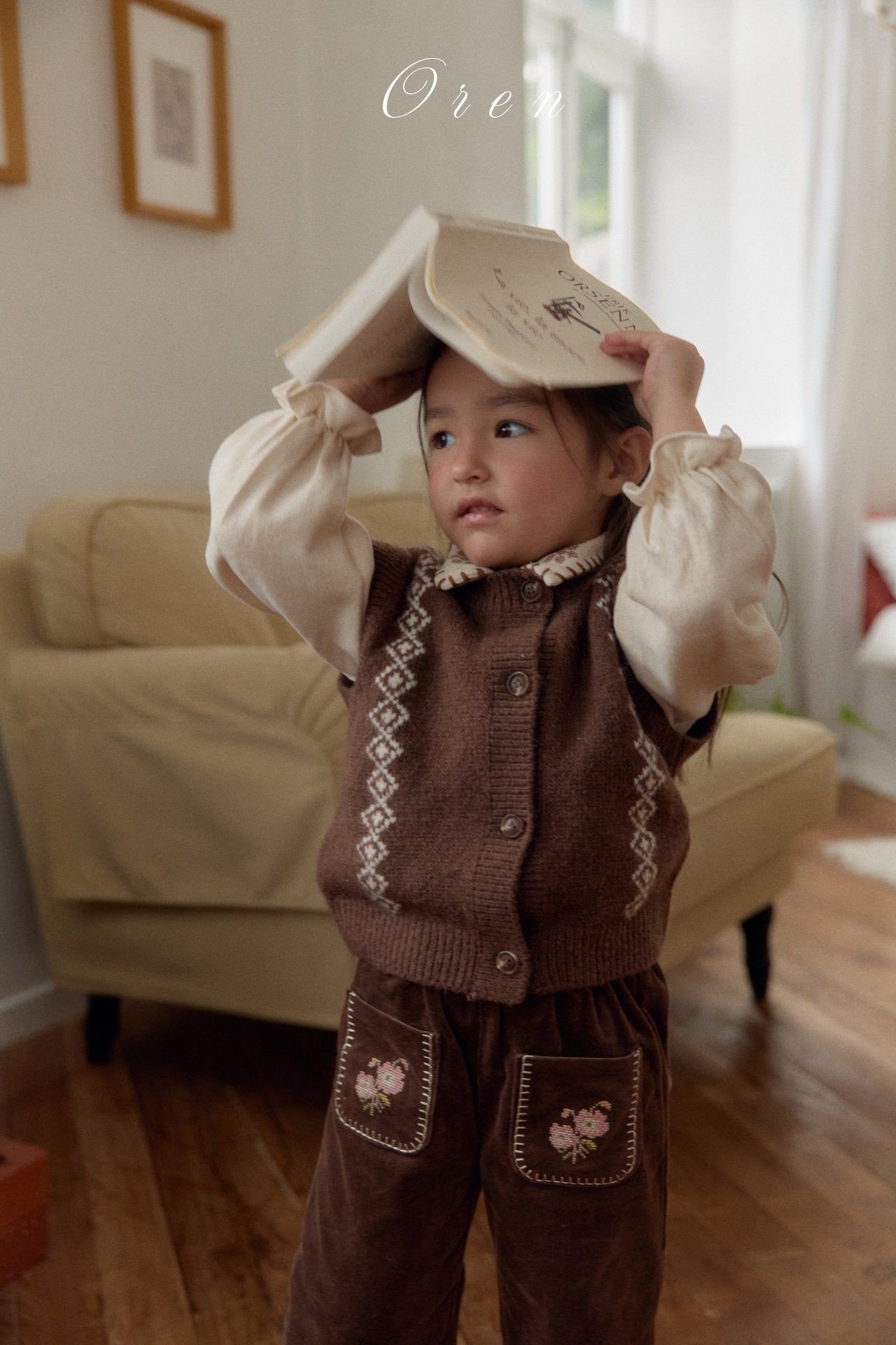 ［OREN］Natuur knit vest