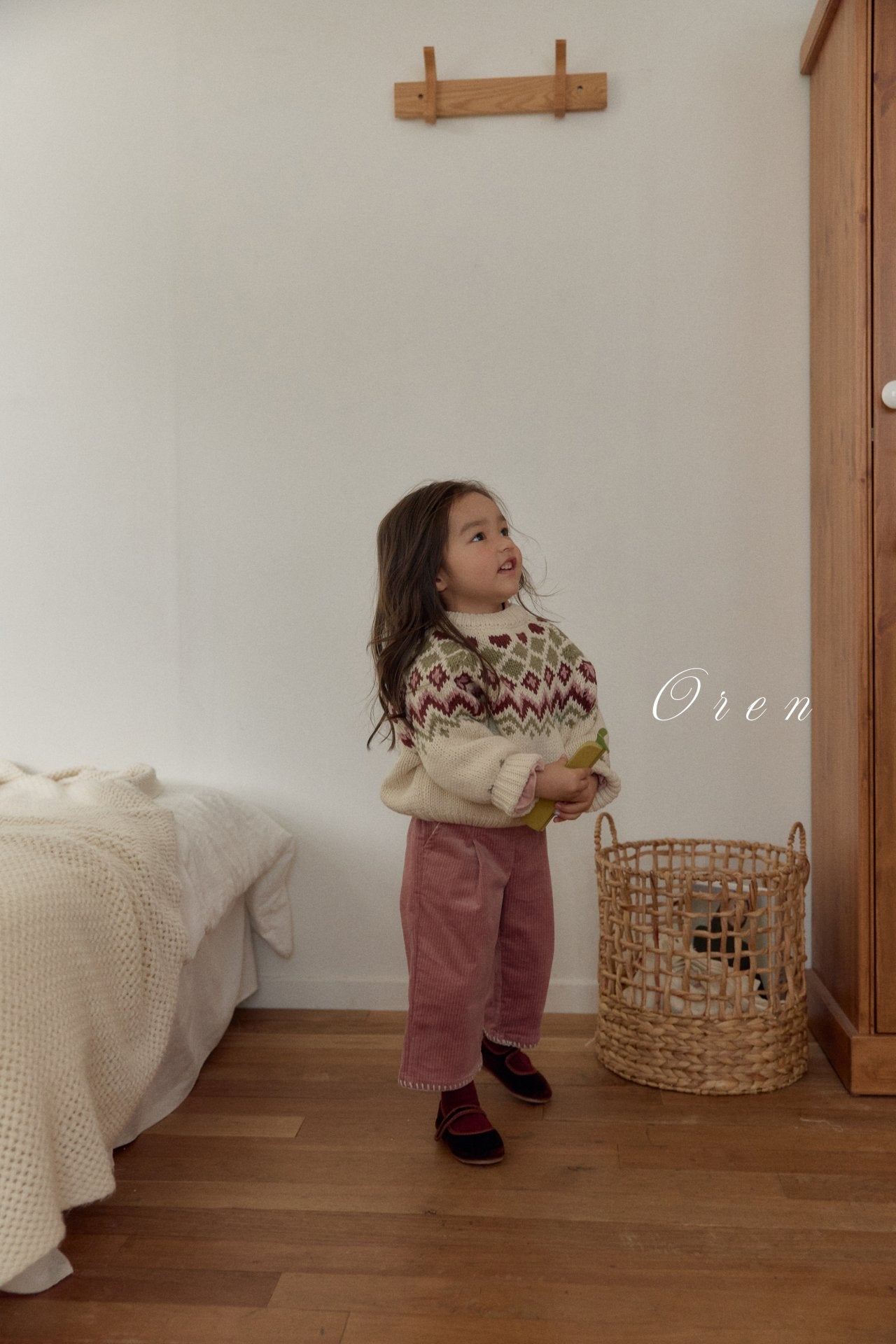 ［OREN］Reversible knit cardigan