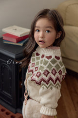 ［OREN］Reversible knit cardigan