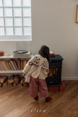 ［OREN］Reversible knit cardigan