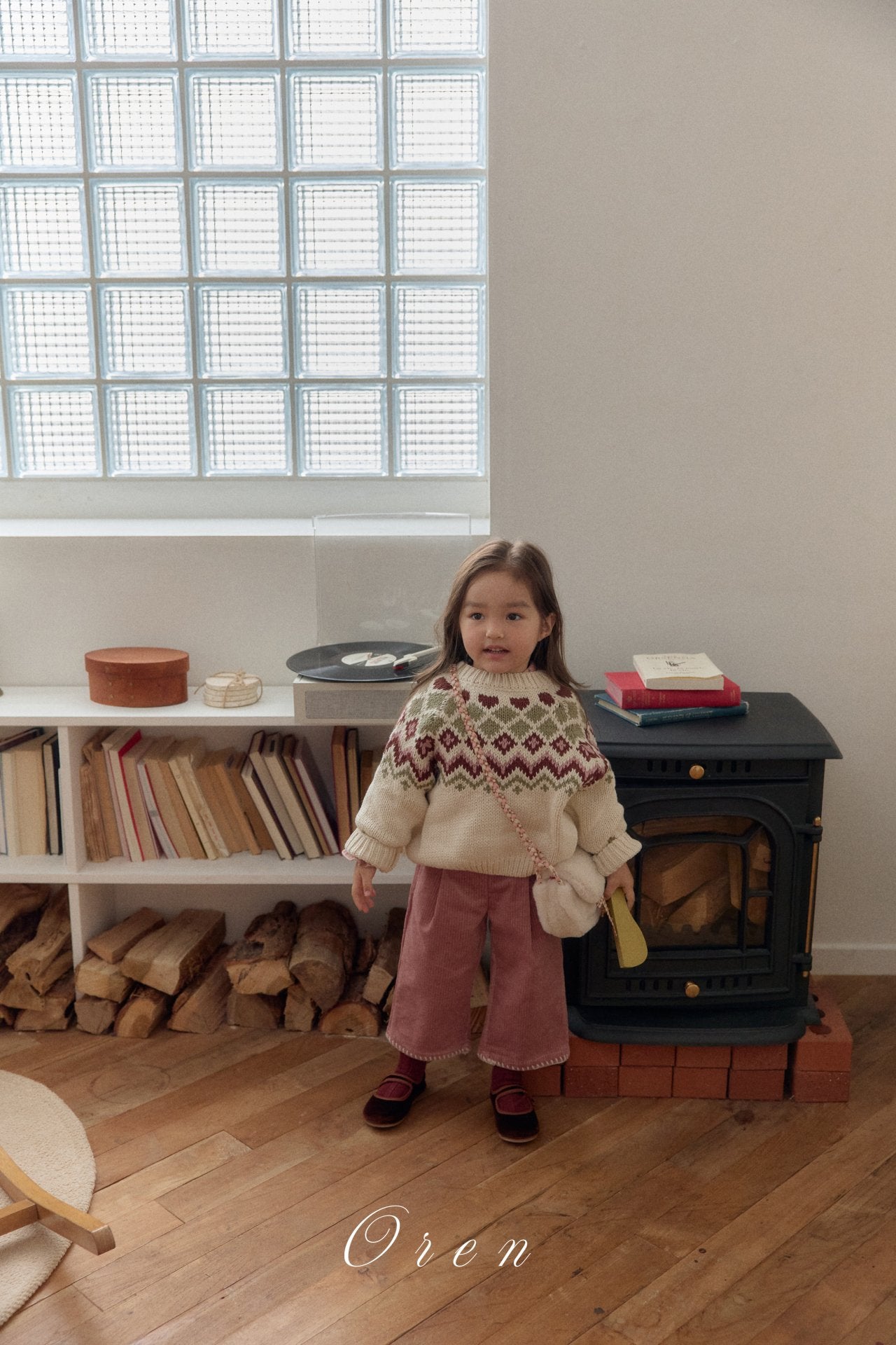 ［OREN］Reversible knit cardigan