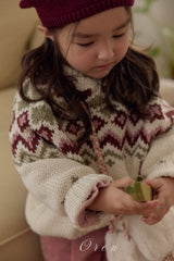 ［OREN］Reversible knit cardigan