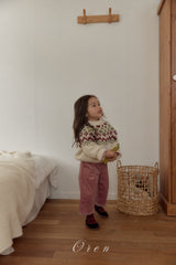 ［OREN］Reversible knit cardigan