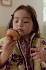 ［OREN］Mello flower boa jumper