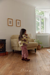 ［OREN］Mello flower boa jumper