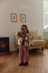 ［OREN］Mello flower boa jumper