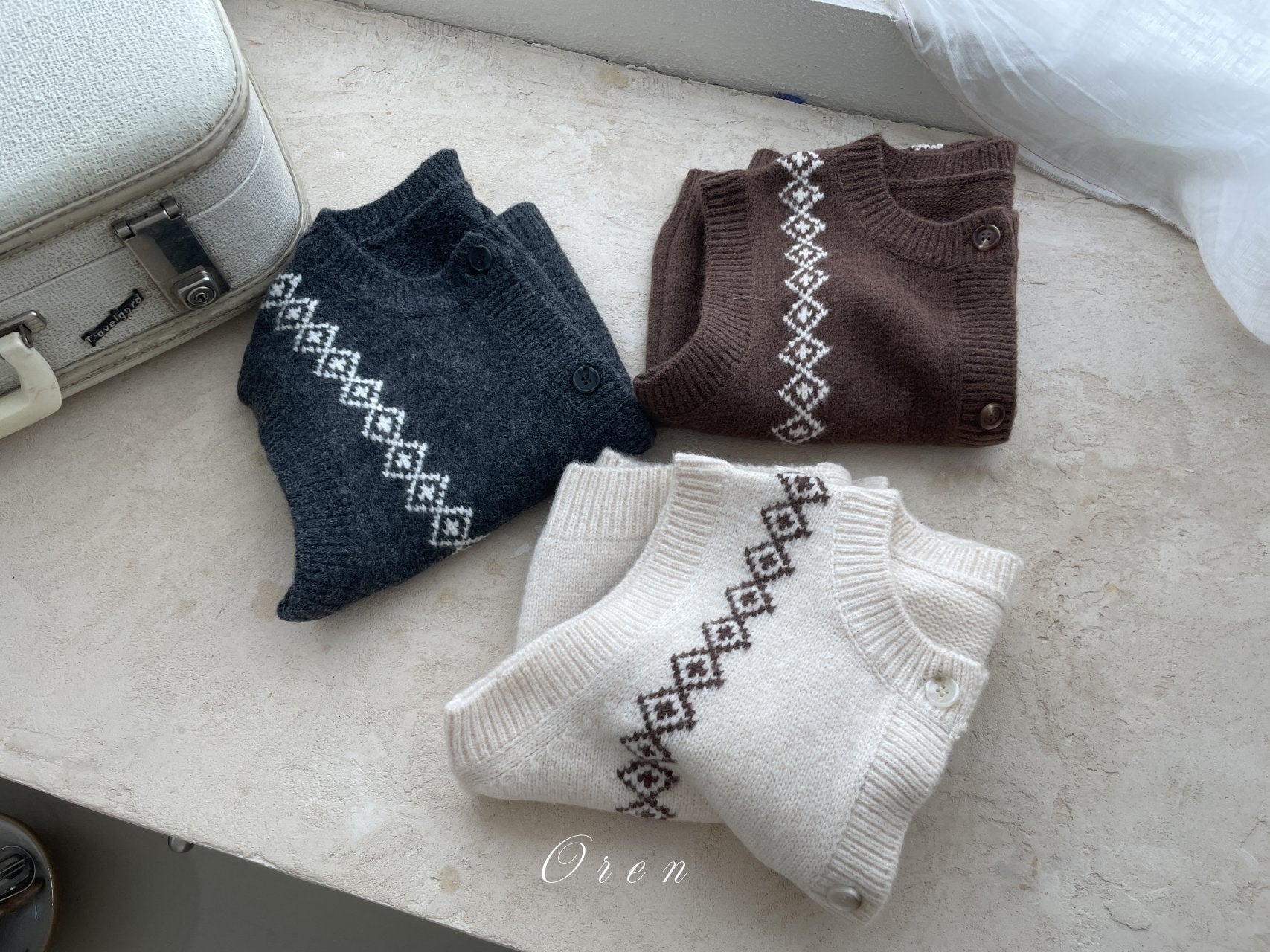 ［OREN］Natuur knit vest