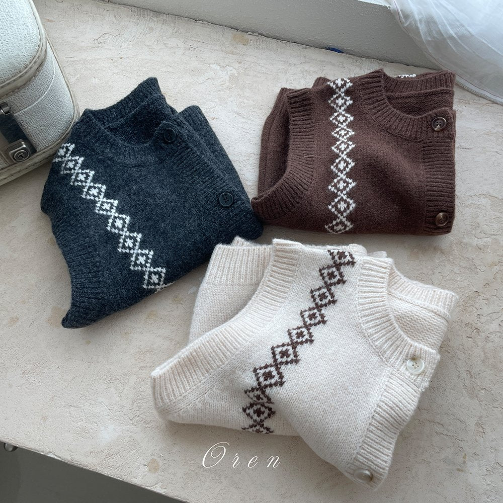 ［OREN］Natuur knit vest