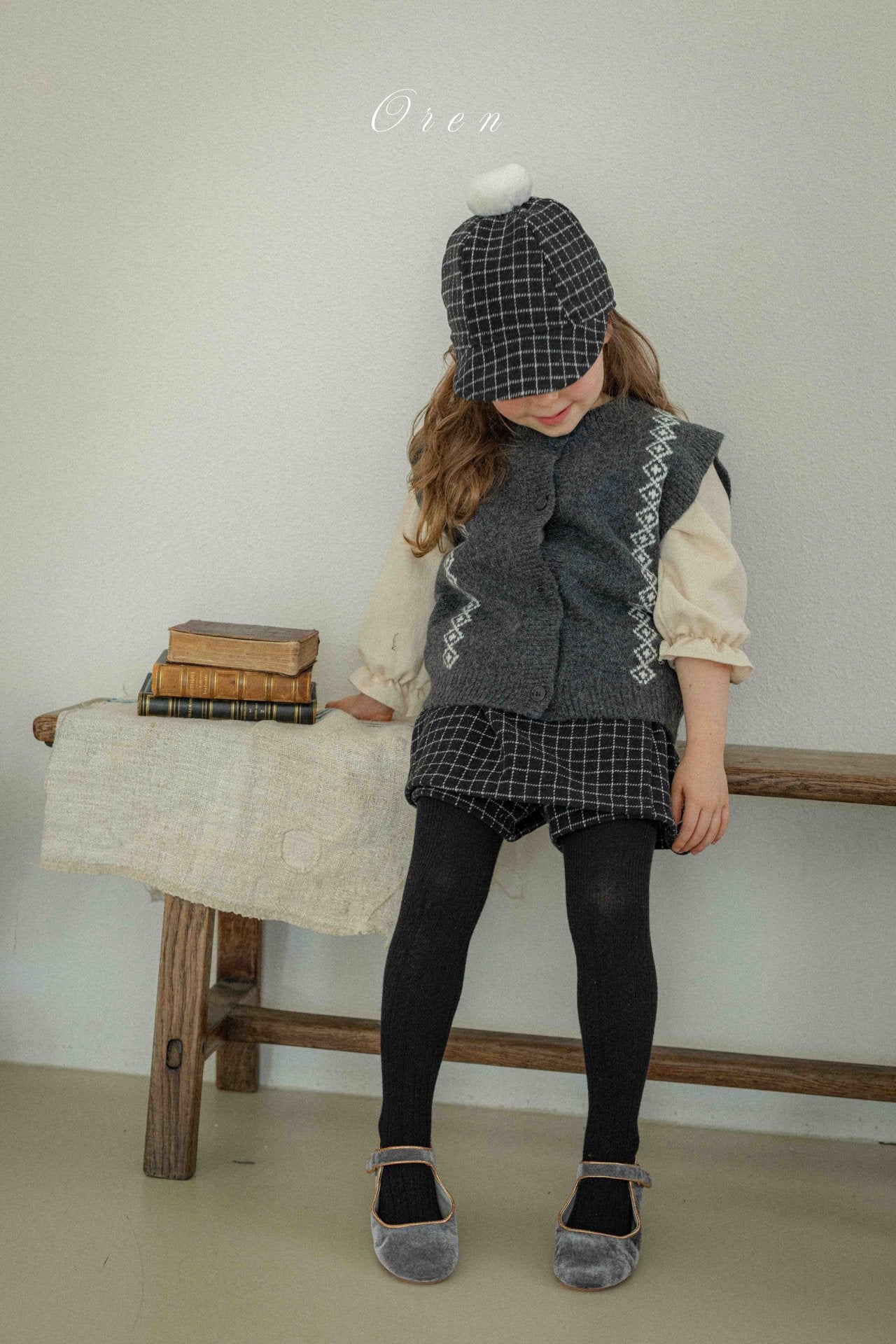 ［OREN］Natuur knit vest