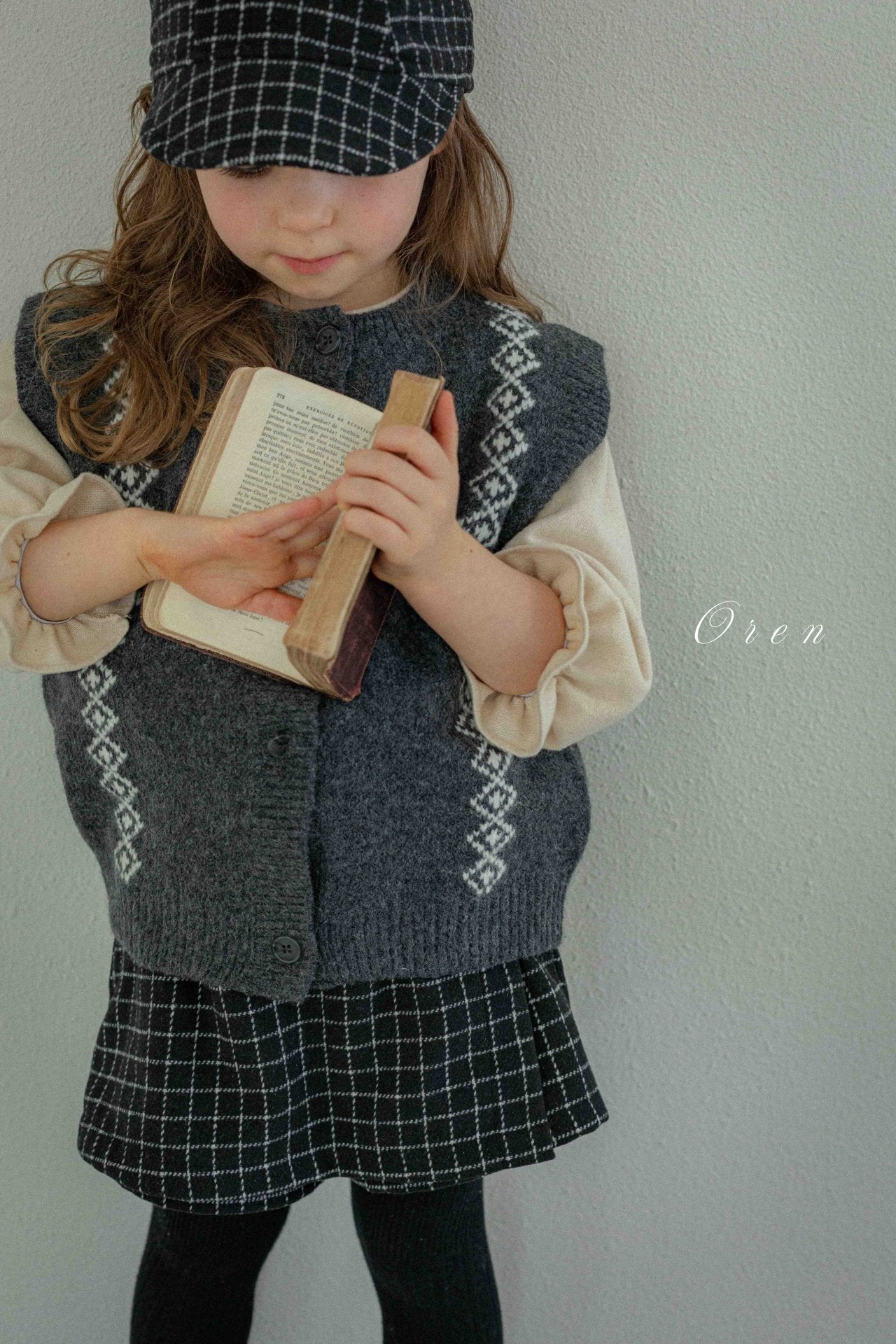 ［OREN］Natuur knit vest