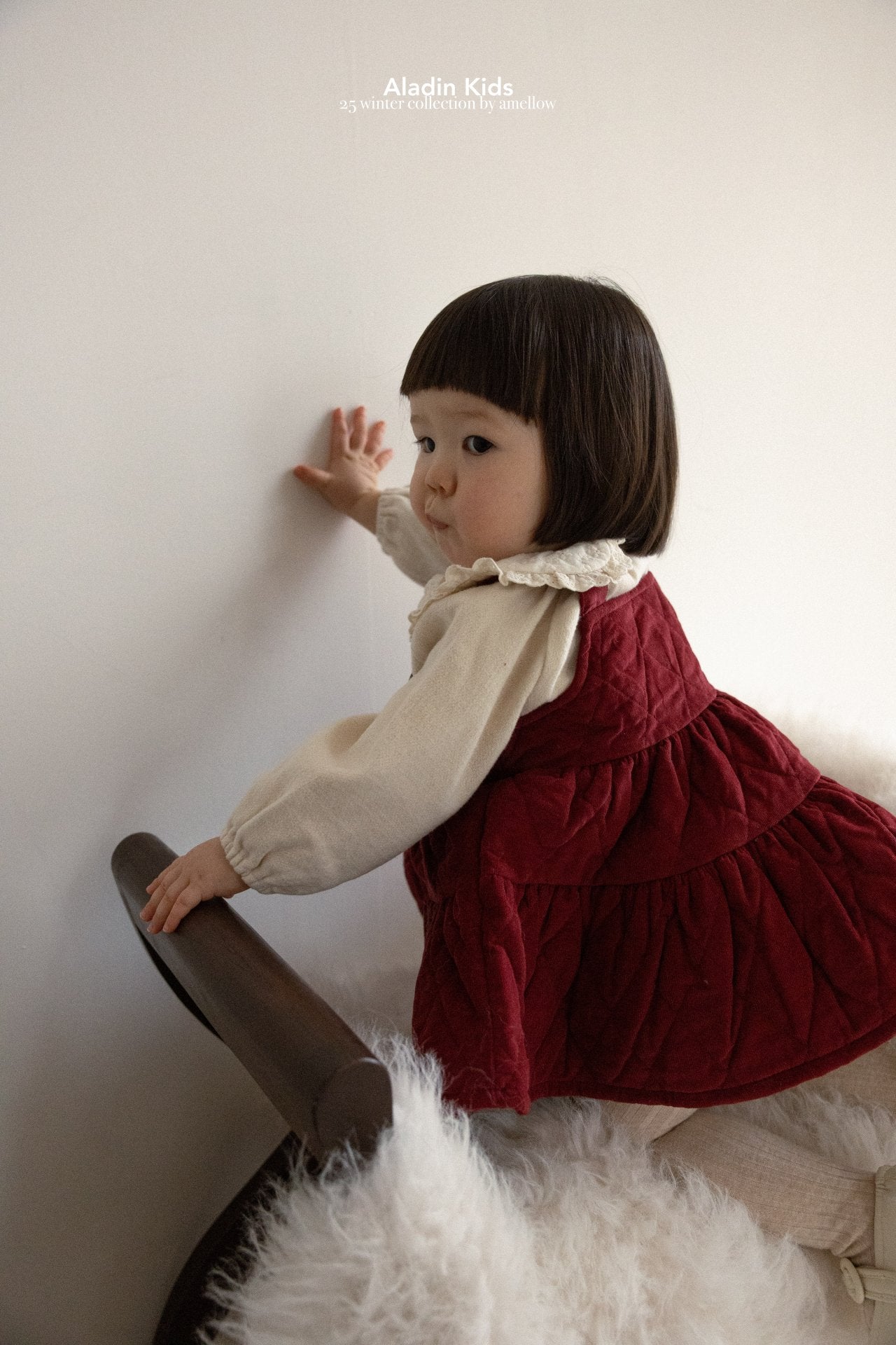 ［aladin］Lace collar blouse