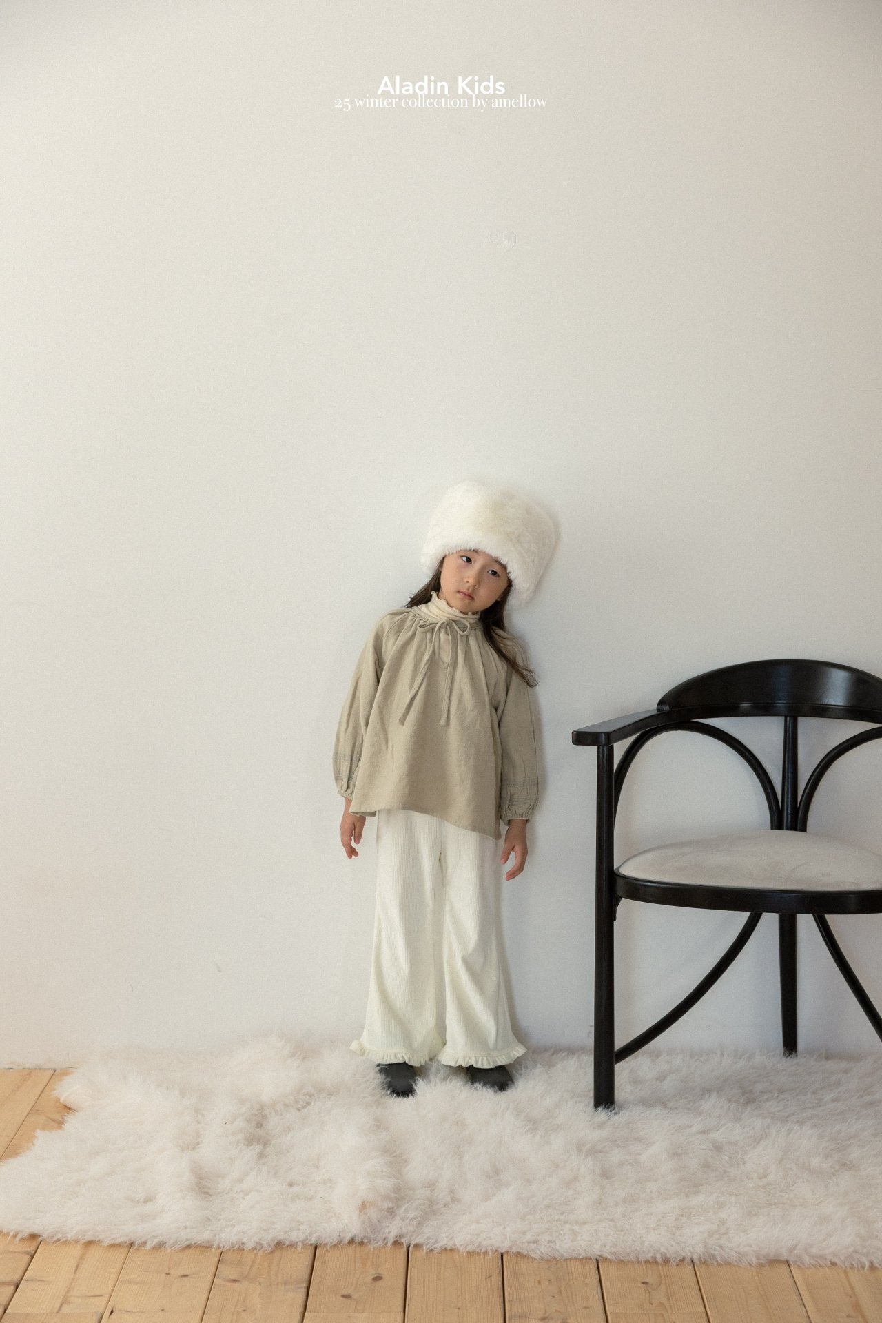 ［aladin］Warm ribbon blouse