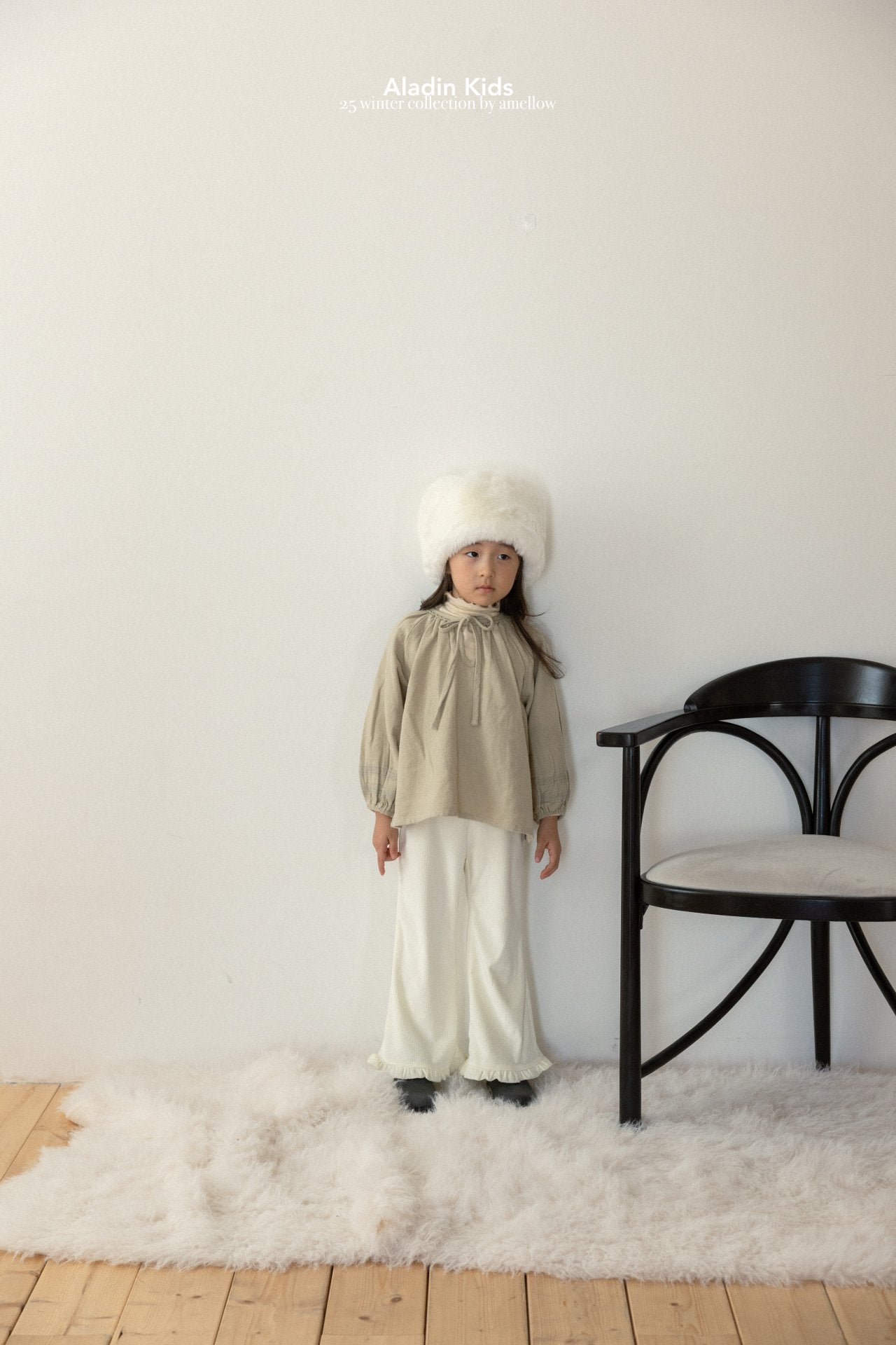 ［aladin］Warm ribbon blouse