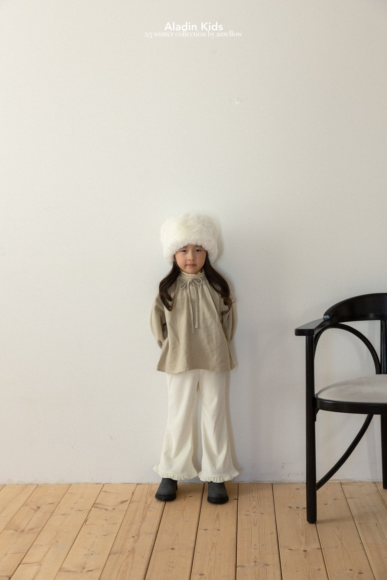 ［aladin］Warm ribbon blouse