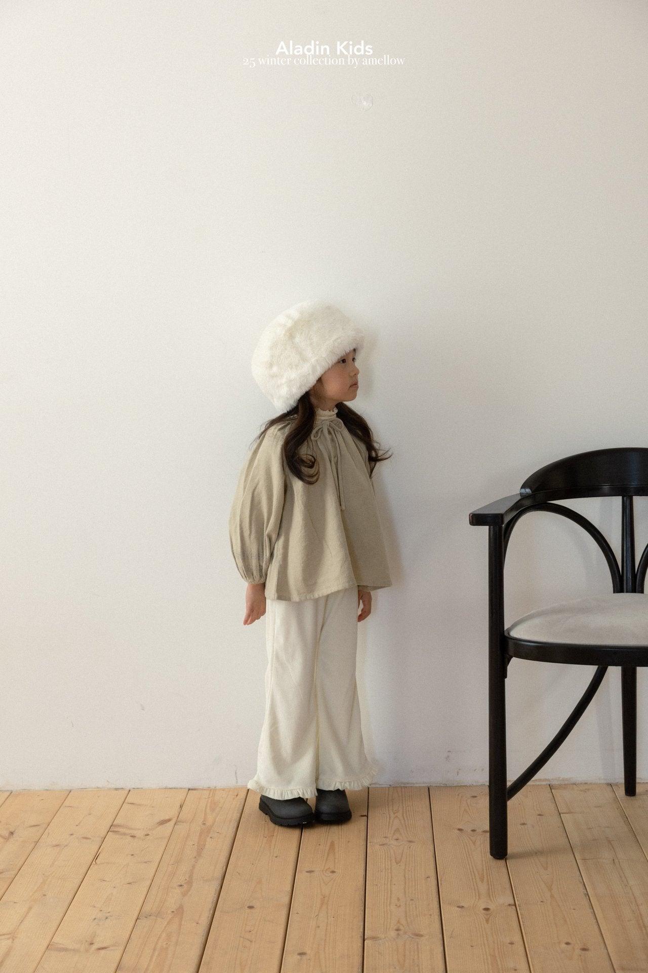 ［aladin］Warm ribbon blouse