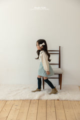 ［aladin］Check padding suspender skirt