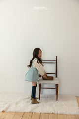 ［aladin］Check padding suspender skirt