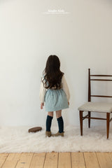 ［aladin］Check padding suspender skirt