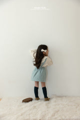 ［aladin］Check padding suspender skirt