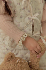 ［OREN］ Rose rib puff tops