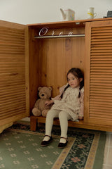 ［OREN］Rose padding vest & skirt set