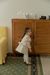 ［OREN］Rose padding vest & skirt set