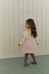 ［OREN］ Rose rib puff tops