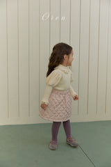 ［OREN］ Rose rib puff tops