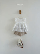 ［aladin］Tiererd wing blouse