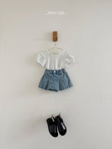 ［aladin］Pleats denim skirt