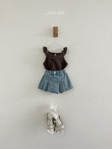 ［aladin］Lace frill sleeveless tops