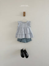 ［aladin］Pleats denim skirt