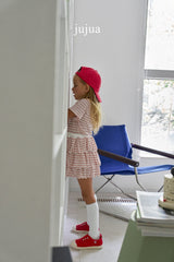 ［jujua］Stripe mellow cancan skirt