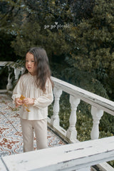 ［gogo picnic］Lena frill tuck blouse