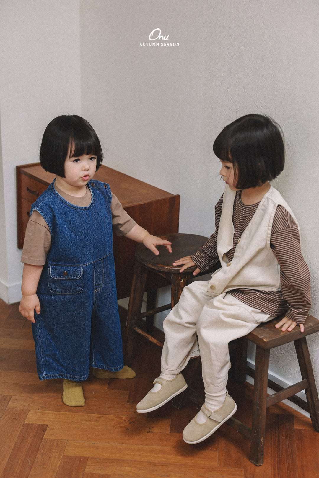 ［onu］Pocket denim overalls