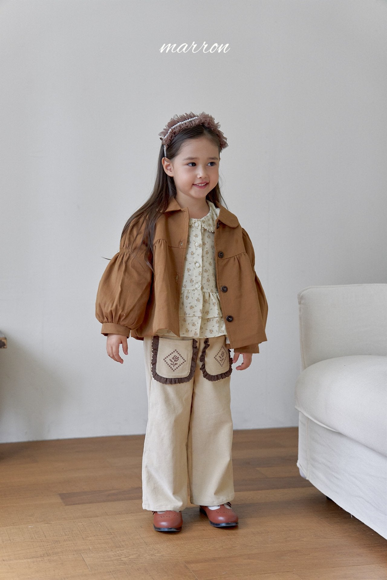 ［marron］Rose pocket pants