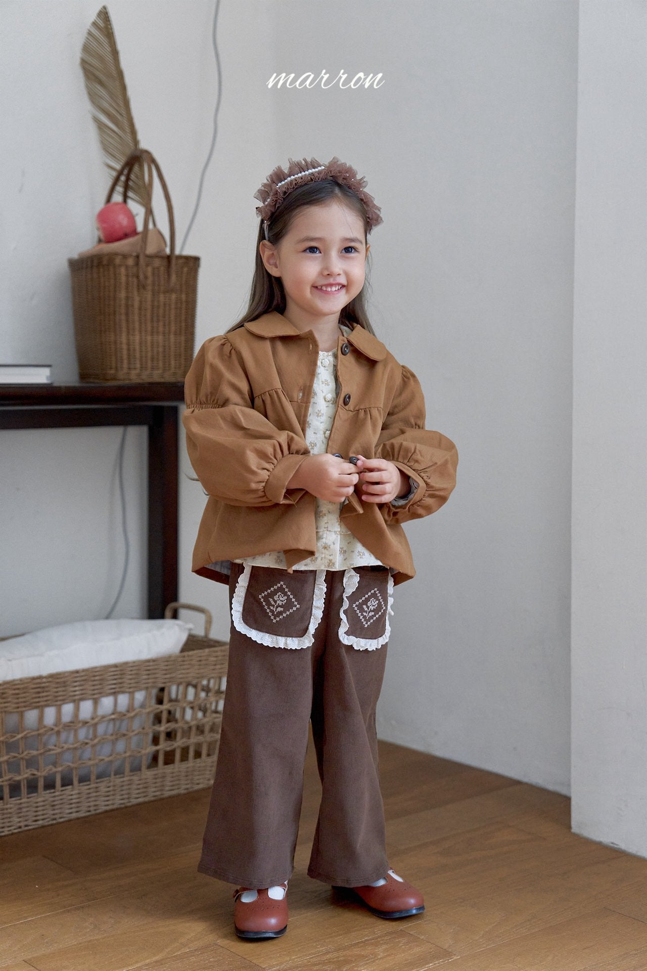 ［marron］Rose pocket pants