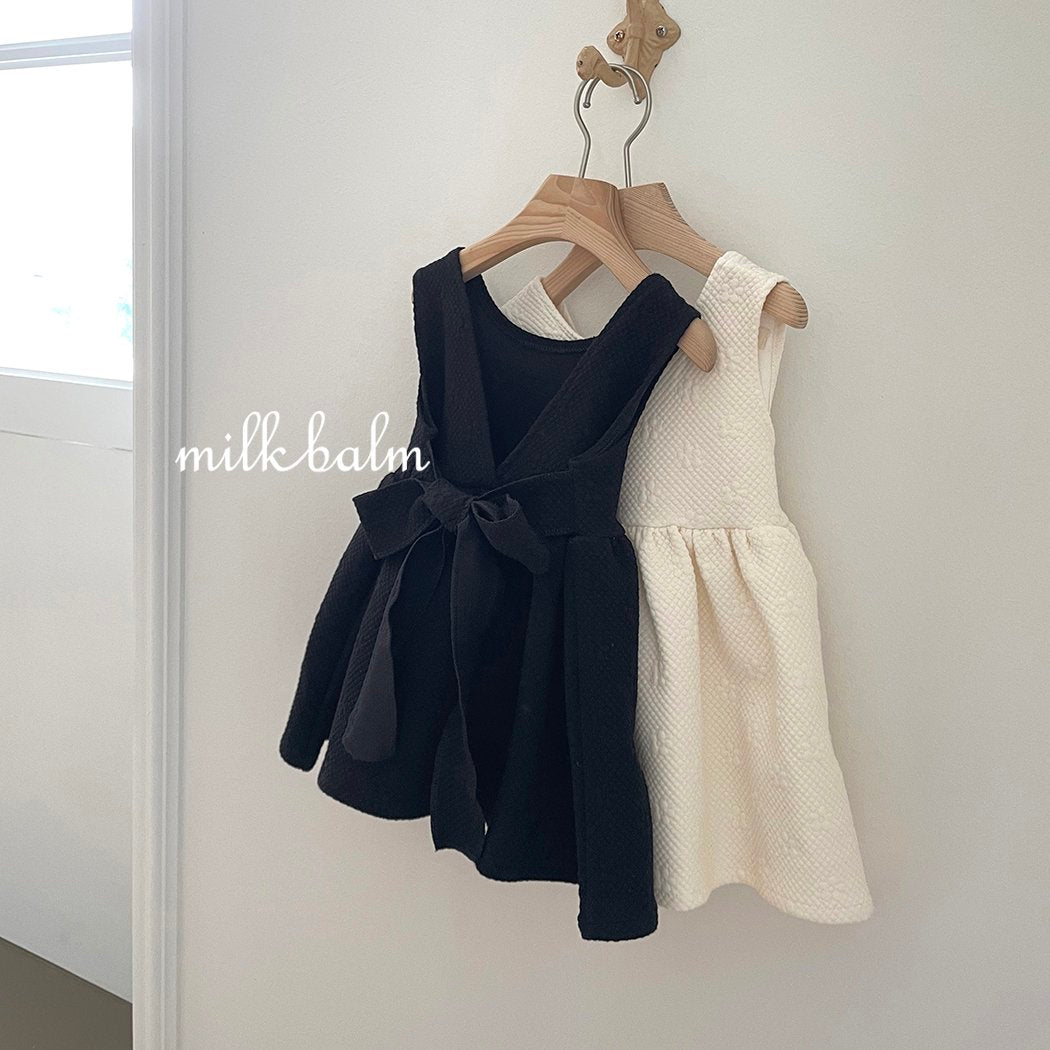 ［milk balm］Emboss jaquard one-piece
