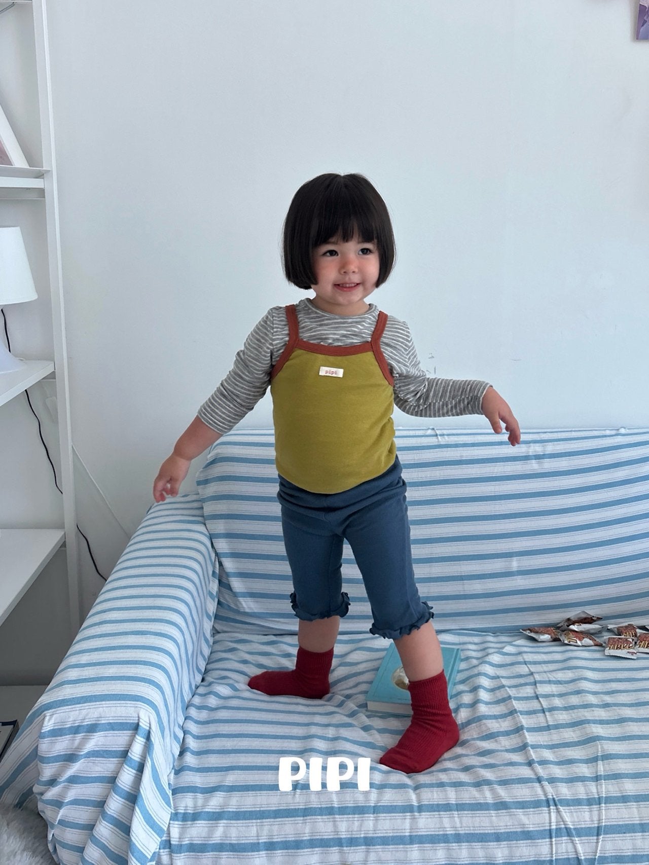 ［pipi］Contrast camisole